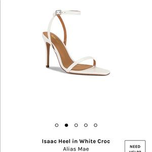 Heels - white croc